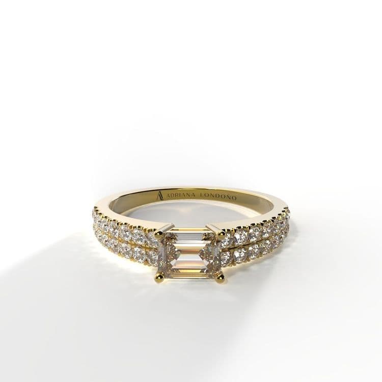 Anillo bahamas 0,30 cts al frances