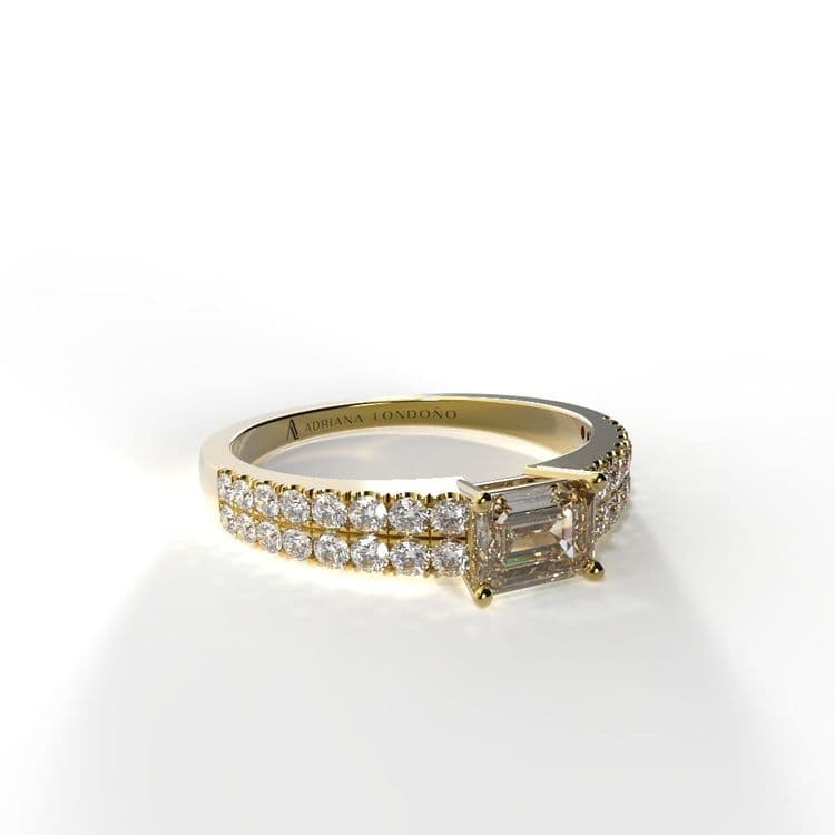 Anillo bahamas 0,30 cts al frances