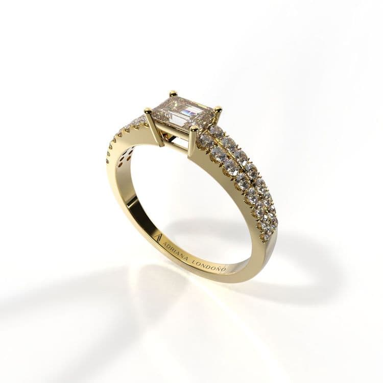 Anillo bahamas 0,30 cts al frances