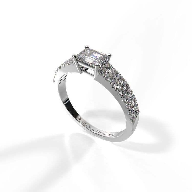 Anillo bahamas 0,30 cts al frances