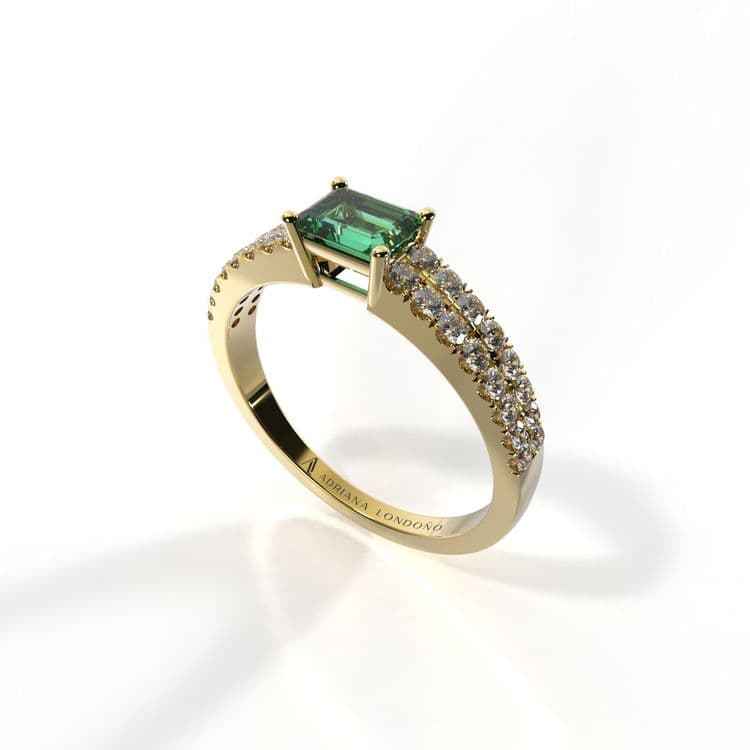 Anillo bahamas 0,30 cts al frances