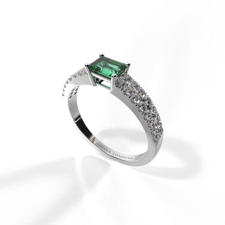 Anillo bahamas 0,30 cts al frances