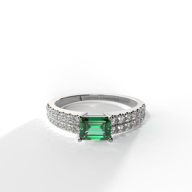 Anillo bahamas 0,30 cts al frances