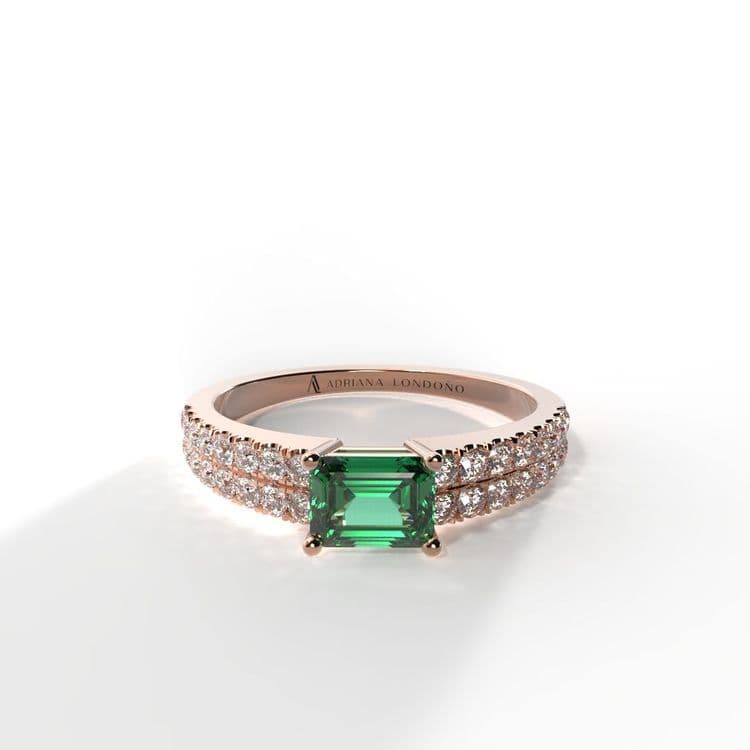 Anillo bahamas 0,30 cts al frances