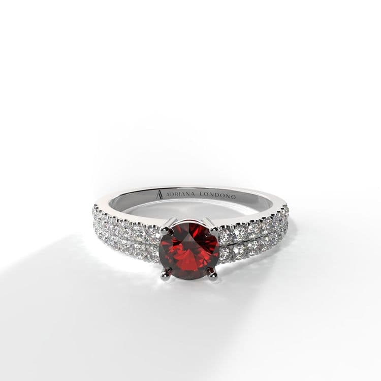 Anillo bahamas 0,30 cts al frances