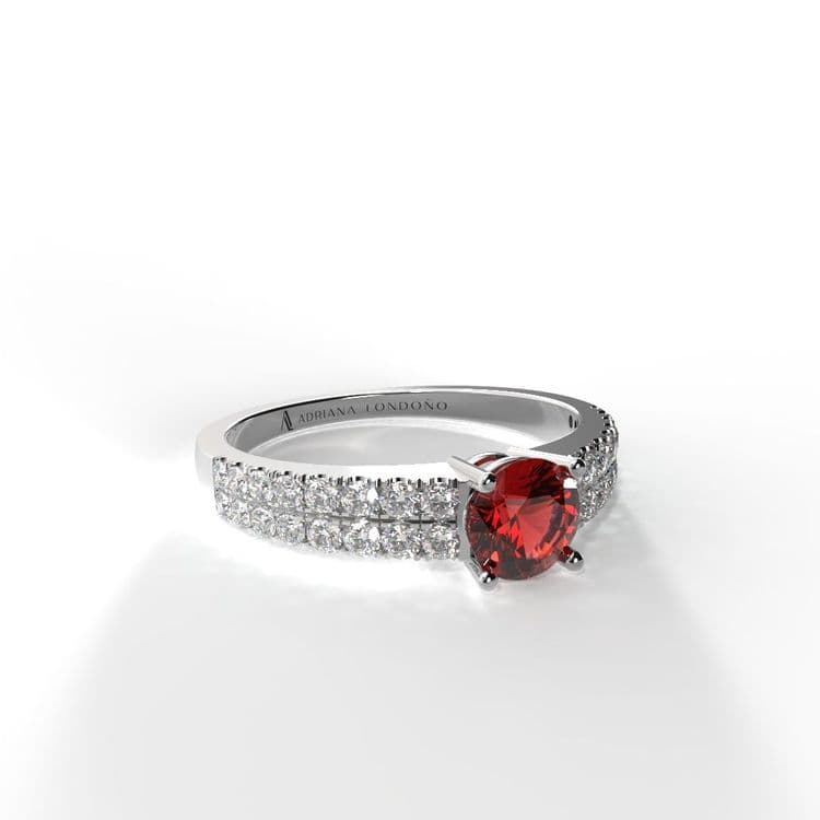 Anillo bahamas 0,30 cts al frances