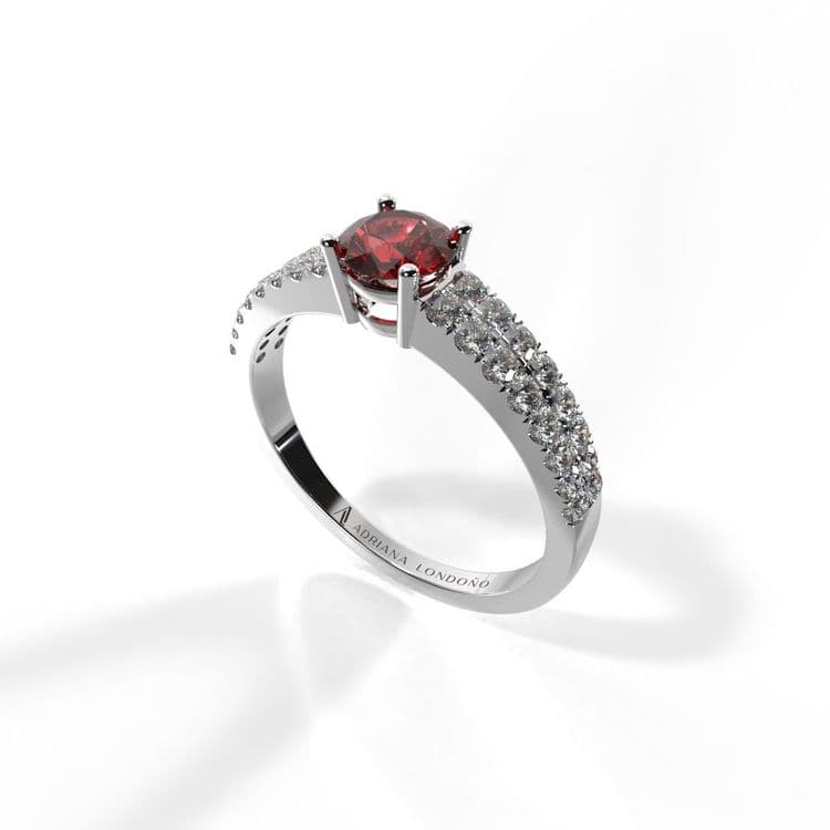 Anillo bahamas 0,30 cts al frances