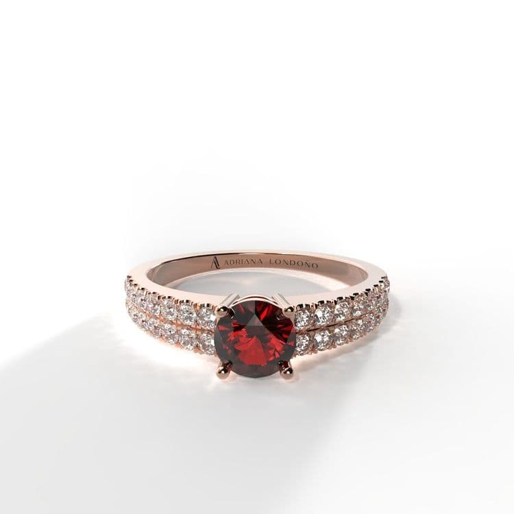 Anillo bahamas 0,30 cts al frances