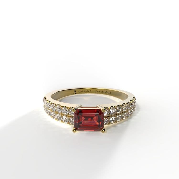 Anillo bahamas 0,30 cts al frances