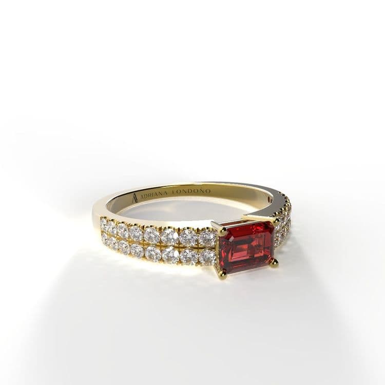 Anillo bahamas 0,30 cts al frances