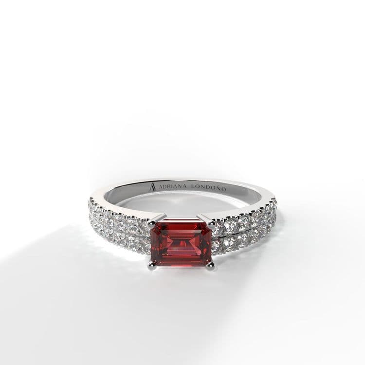 Anillo bahamas 0,30 cts al frances