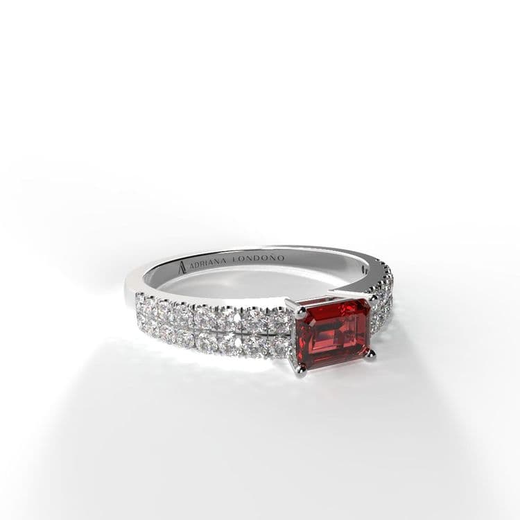 Anillo bahamas 0,30 cts al frances