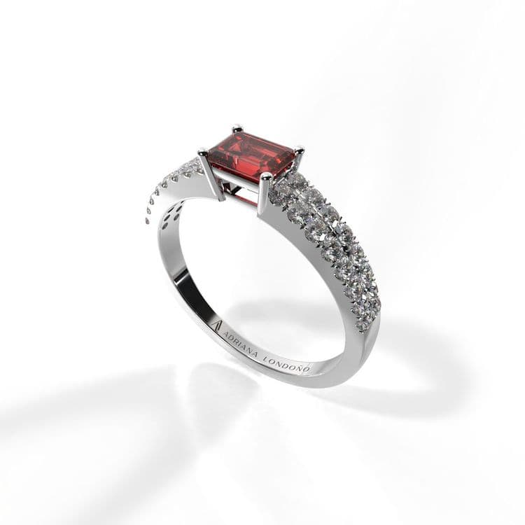 Anillo bahamas 0,30 cts al frances