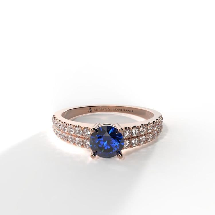 Anillo bahamas 0,30 cts al frances