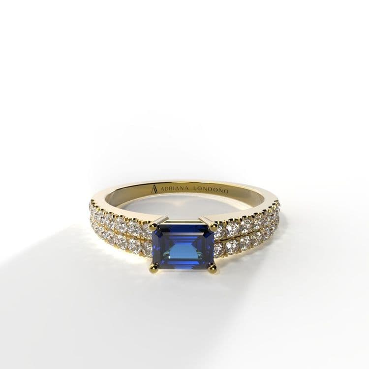 Anillo bahamas 0,30 cts al frances