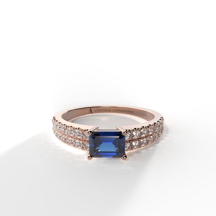 Anillo bahamas 0,30 cts al frances