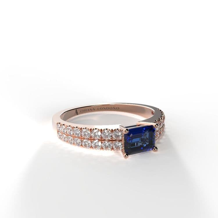 Anillo bahamas 0,30 cts al frances