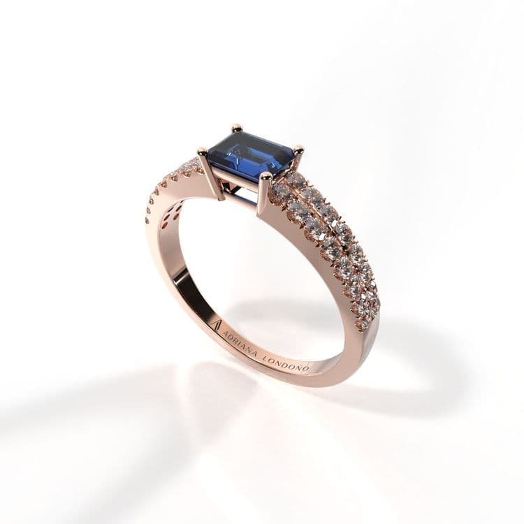 Anillo bahamas 0,30 cts al frances