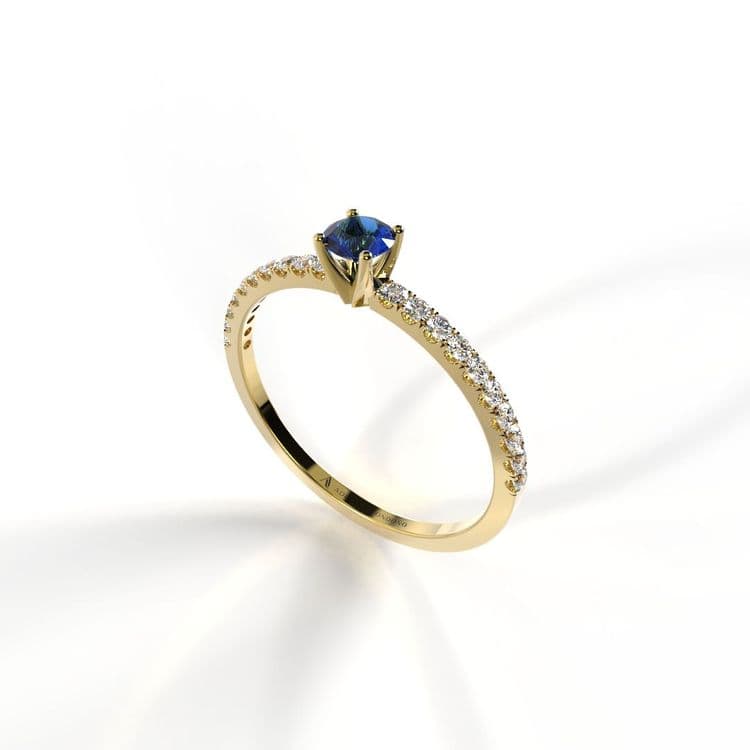 Anillo tokio 0,15 cts al frances