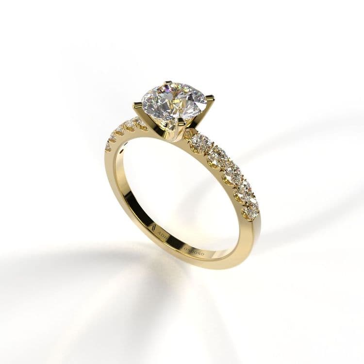 Anillo pekin 0,60 cts al frances