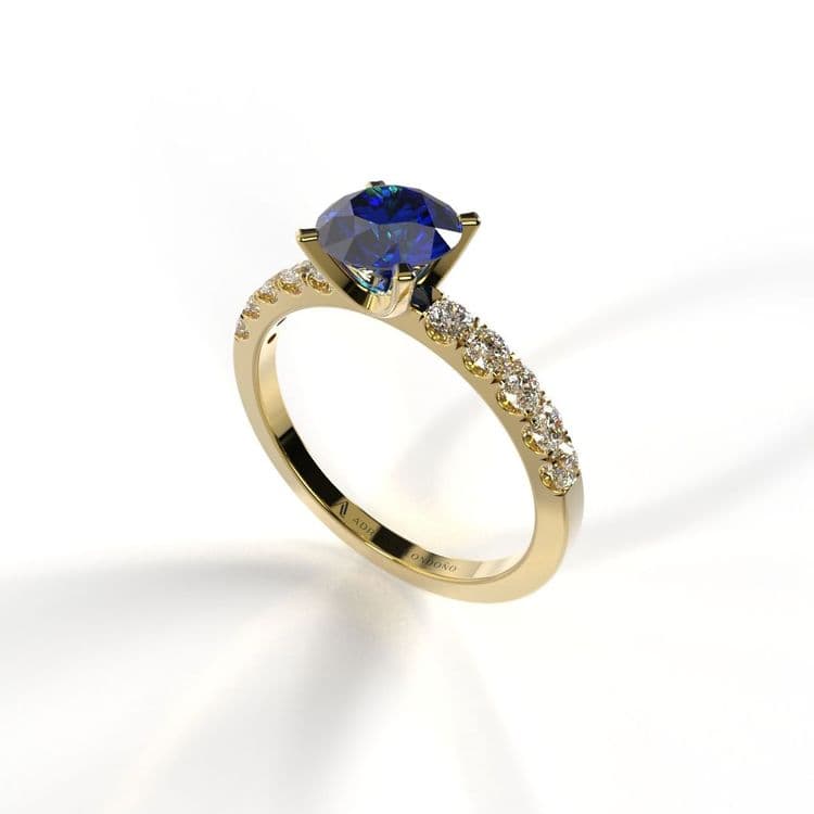 Anillo pekin 0,60 cts al frances