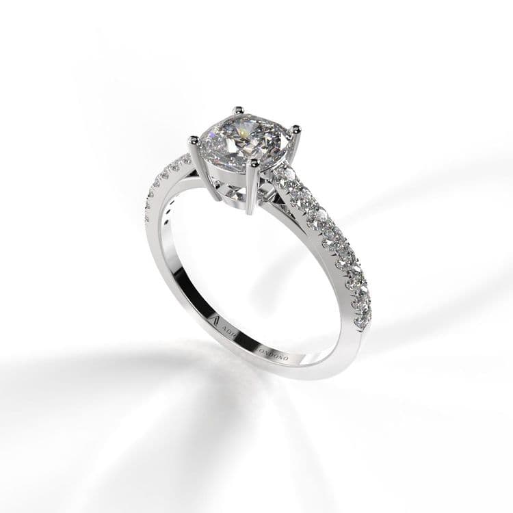 Anillo kyoto 0,50 cts frances