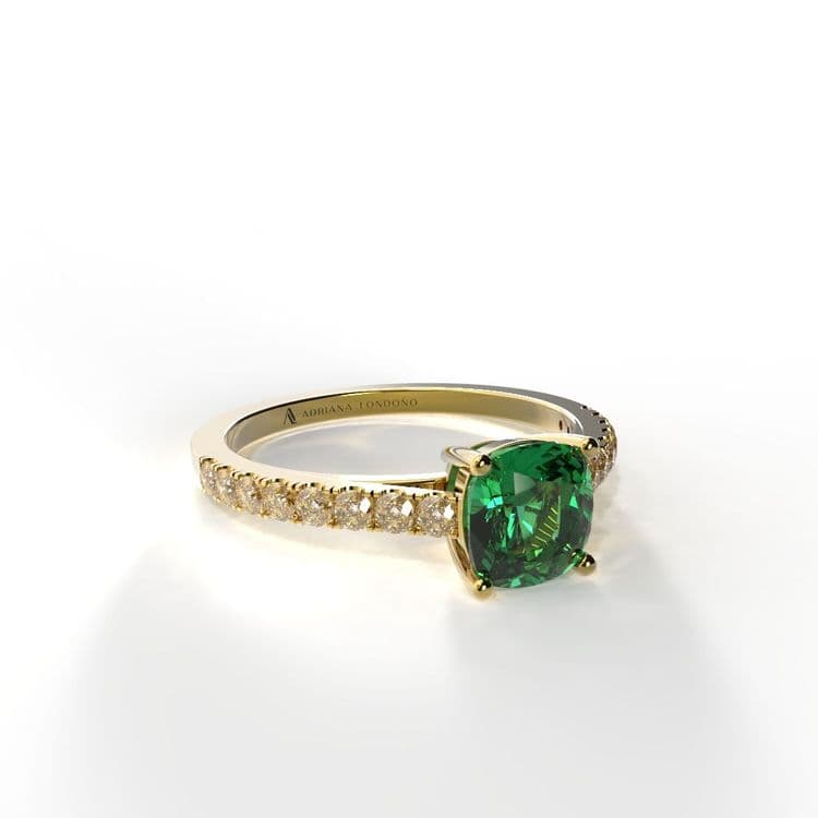 Anillo kyoto 0,50 cts frances