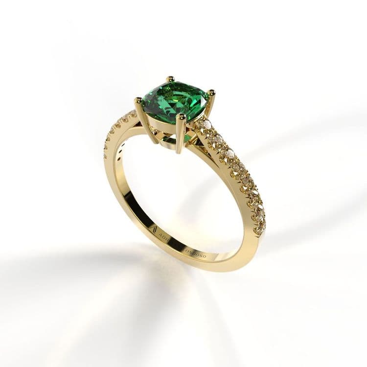 Anillo kyoto 0,50 cts frances