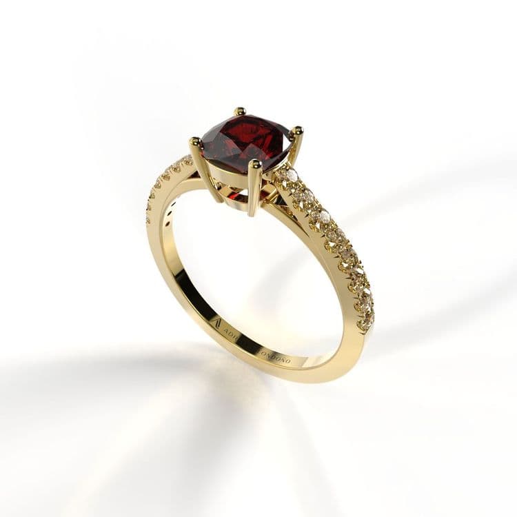 Anillo kyoto 0,50 cts frances