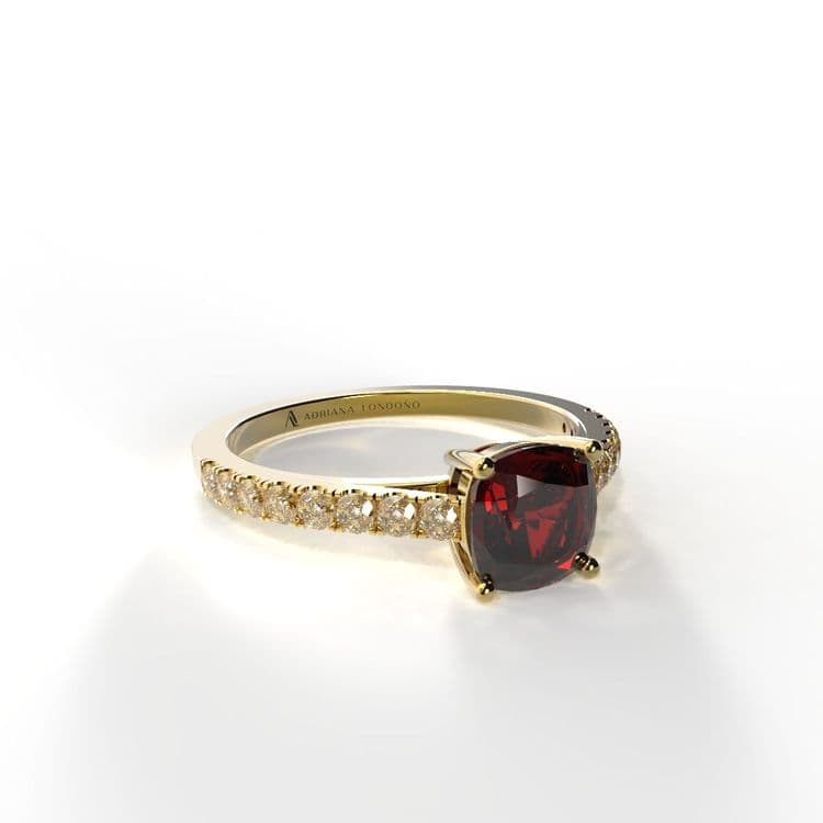 Anillo kyoto 0,50 cts frances