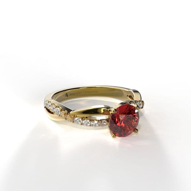 Anillo lisboa 0,60 cts al francés