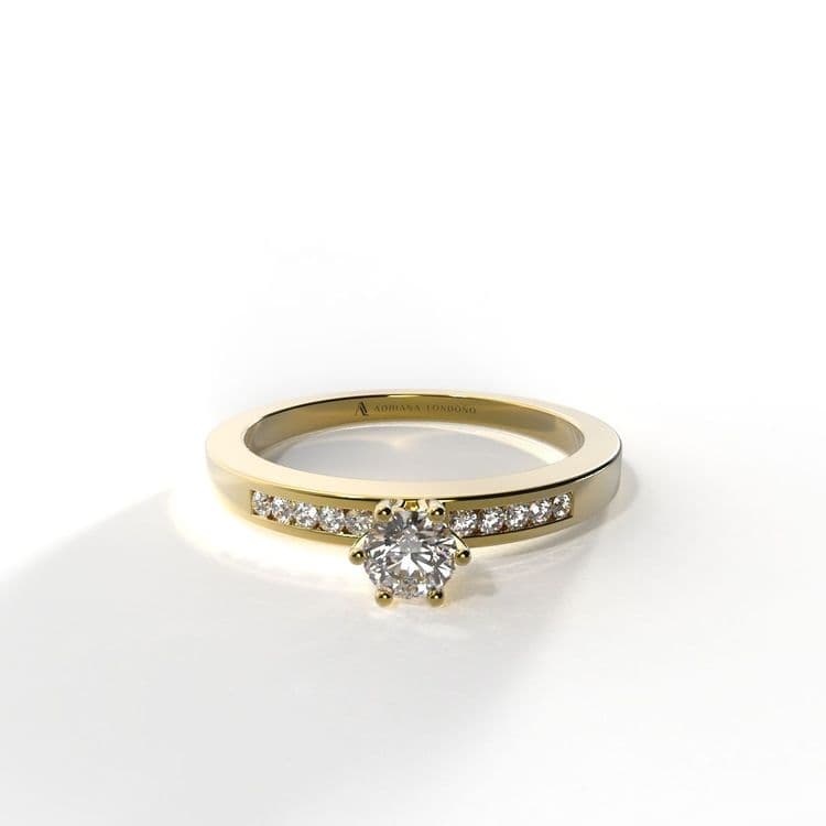 Anillo irlanda 0,15 cts al carre