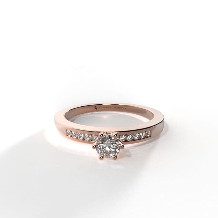 Anillo irlanda 0,15 cts al carre