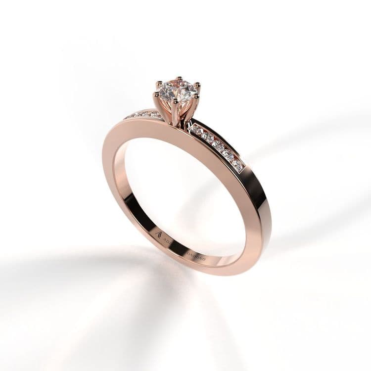 Anillo irlanda 0,15 cts al carre