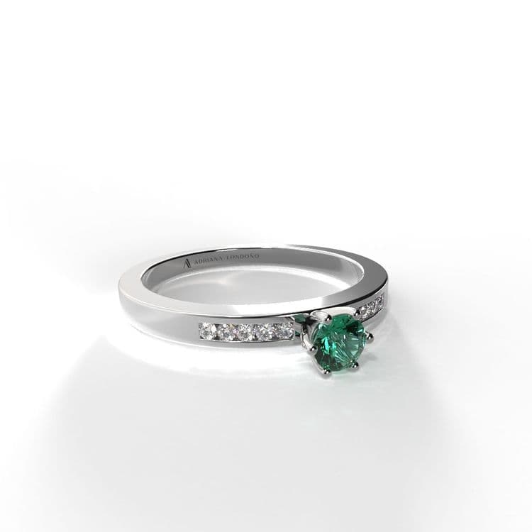 Anillo irlanda 0,15 cts al carre