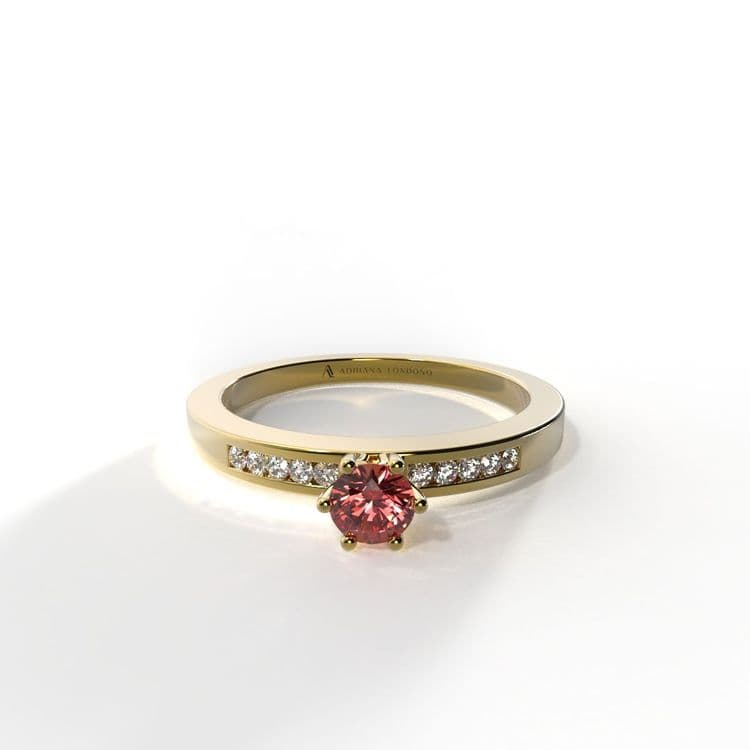 Anillo irlanda 0,15 cts al carre