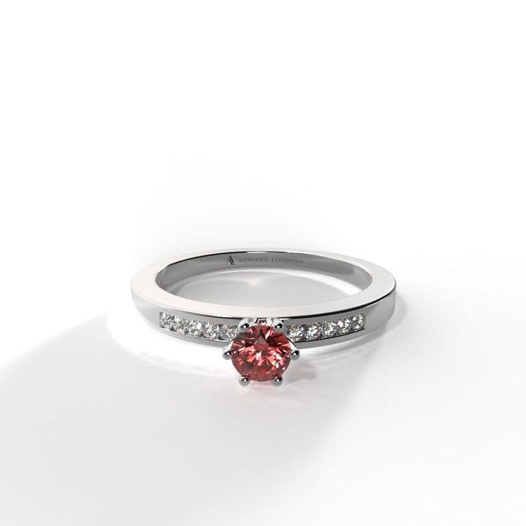 Anillo irlanda 0,15 cts al carre