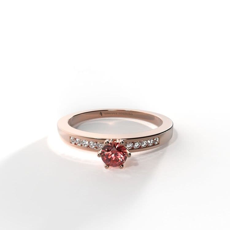 Anillo irlanda 0,15 cts al carre