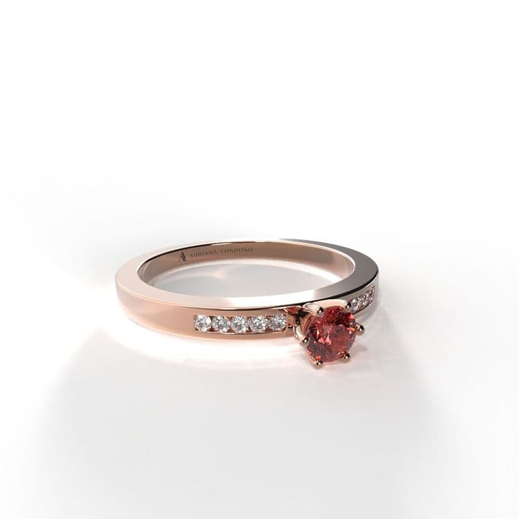 Anillo irlanda 0,15 cts al carre