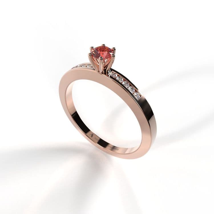 Anillo irlanda 0,15 cts al carre