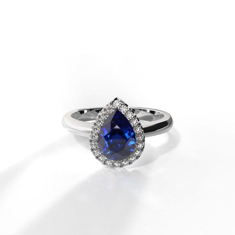 Anillo halo boston 0,60 cts