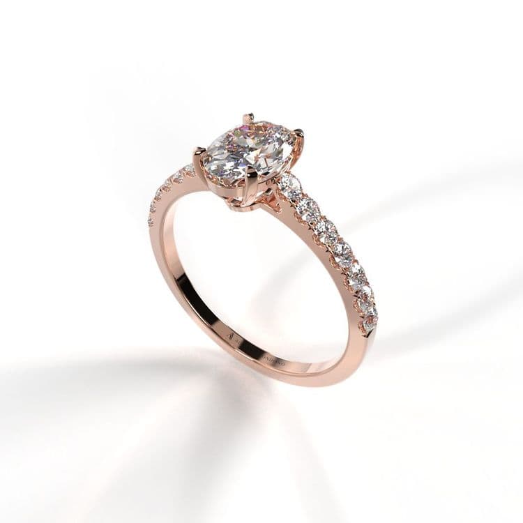 Anillo escocia 0,50 cts al frances