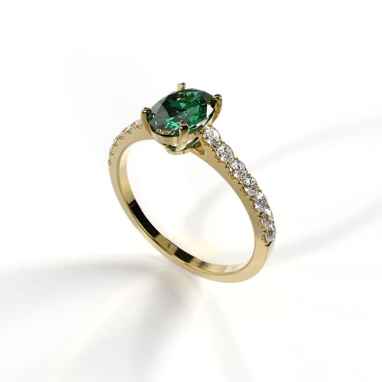 Anillo escocia 0,50 cts al frances