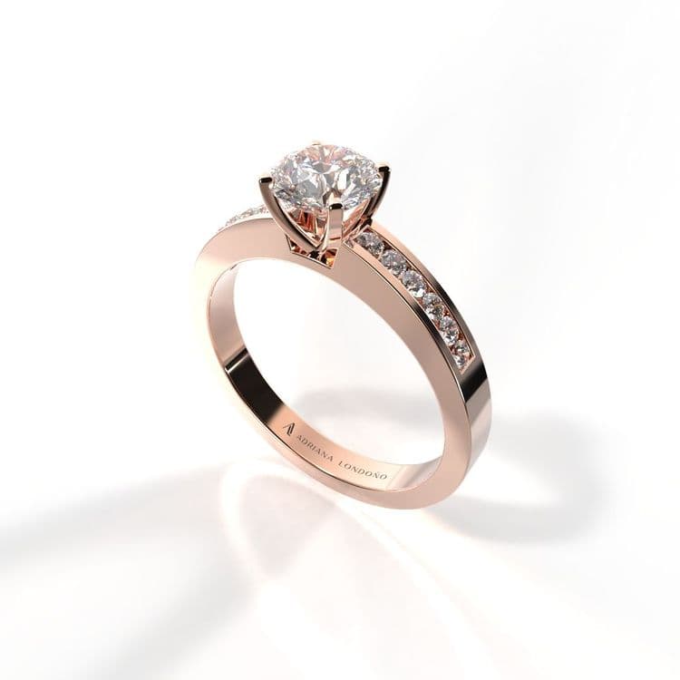 Anillo estambul 0,50 cts al carre