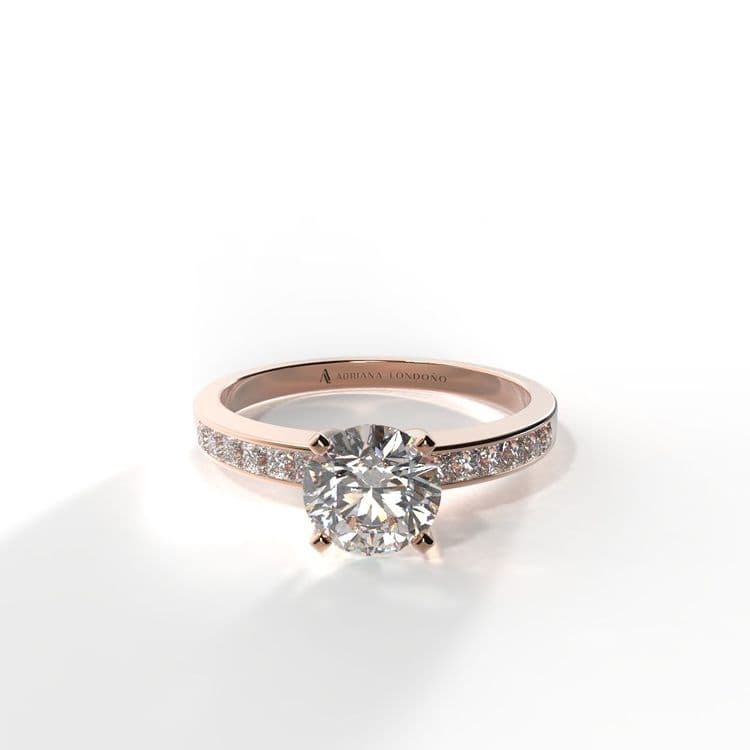 Anillo estambul 0,50 cts al carre