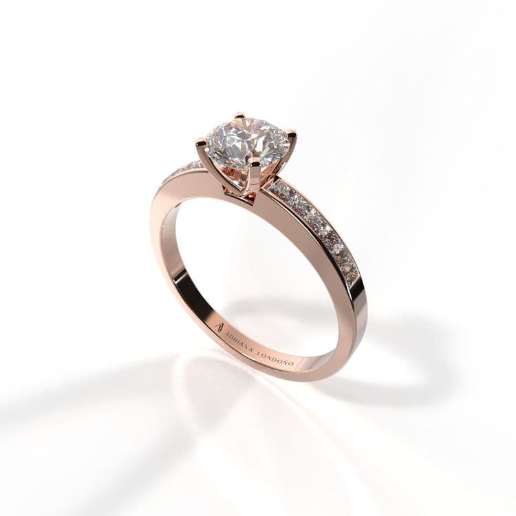 Anillo estambul 0,50 cts al carre