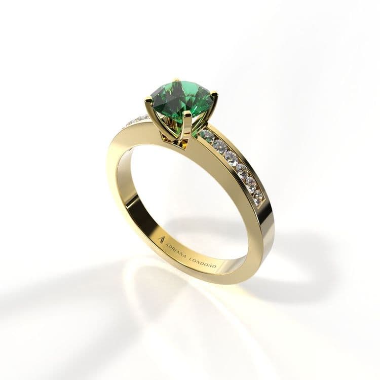 Anillo estambul 0,50 cts al carre