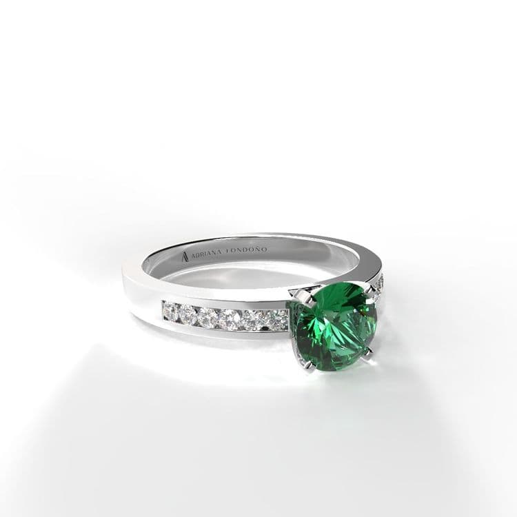 Anillo estambul 0,50 cts al carre