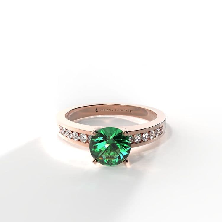 Anillo estambul 0,50 cts al carre