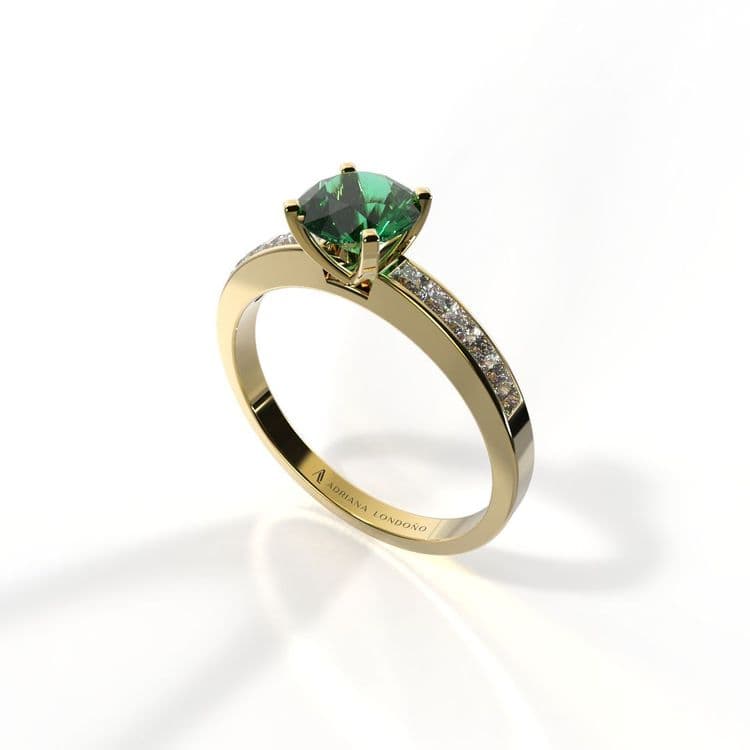 Anillo estambul 0,50 cts al carre